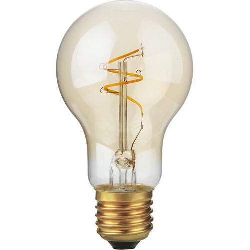 E27 4,2W Slim Flex Filament dimbare LED-lamp - 470lm, A60, 2200K, Gold finish