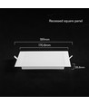 12W vierkant LED inbouwpaneel - CCT, Backlit, CREE chip, 6 jaar garantie