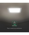 12W vierkant LED inbouwpaneel - CCT, Backlit, CREE chip, 6 jaar garantie