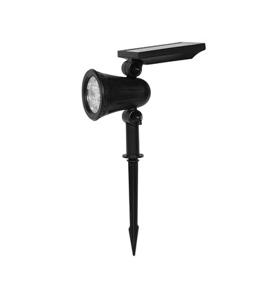 1,54W Solar tuinspot met spies - 5,5V, IP54, 3000K, 2200mAh batterij