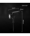 1,54W Solar tuinspot met spies - 5,5V, IP54, 3000K, 2200mAh batterij