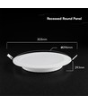 24W Ø17cm Backlit LED Inbouwpaneel - 3-in-1 CCT, Cree chip, 6 jaar garantie, rond
