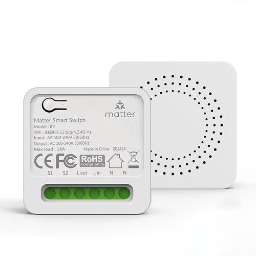 Matter Wifi inbouwrelais - 16A, 3680W