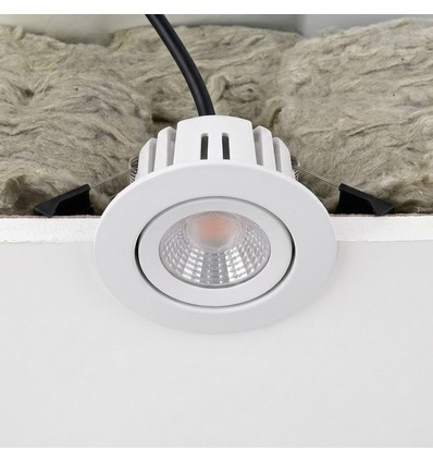 7W RA96 CCT + DimToWarm inbouwspot voor isolatie - dimbaar, Gat: Ø6,8 cm, Afm: Ø9,3 cm