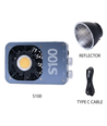 100W Compacte studioverlichting voor foto & video incl. batterijgreep - Dimbaar, CCT