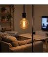 E27 decoratieve LED globe lamp - spiraal filament, 5W, extra warm wit