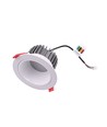 13W Ø11,4cm inbouwspot RGB+CCT RA93 - 24V DC, Gat: Ø9,5 cm, Afm: Ø11,4 cm, Witte rand