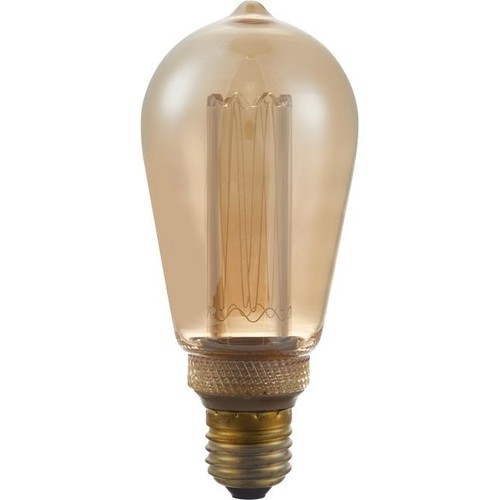 E27 3,5W dimbare LED lamp - ST64, Vintage Rustika, 1800K, goud glas, 100lm