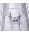 120cm Industrie armatuur - Voor 2x 120cm T8 LED buizen, IP65 waterdicht, doorbedraad