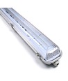 60cm Industrie armatuur - Voor 2x 60cm T8 LED buizen, IP65 waterdicht, doorgekoppeld