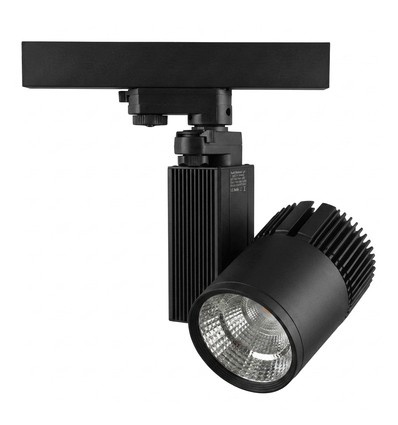 Outlet: 35W LED railspot - 3-fase, 3000K, RA90, zwart