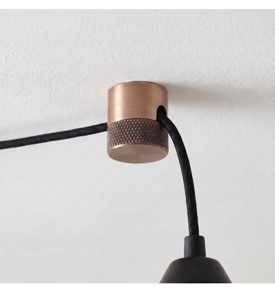 Koperkleurige lampophanging - Voor o.a. hanglampen