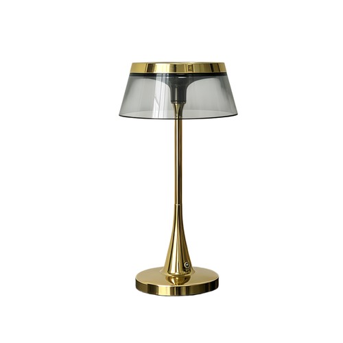 Oplaadbare LED tafellamp - Goud, touch dimbaar, CCT, IP54 binnen/buiten