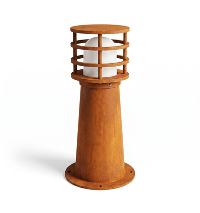 Corten 11W tuinlamp - 40 cm, IP65 buiten, incl. lichtbron