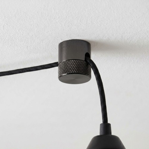 Zwart chroom pendelophanging - Voor o.a. hanglampen