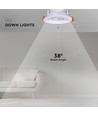 10 stuks 7W Ø8,8cm LED inbouwspot - Gat: Ø6,8 cm, CCT - 3 lichtkleuren