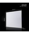 60x60 LED paneel, 20W - 180lm/W, 6500K, Backlit