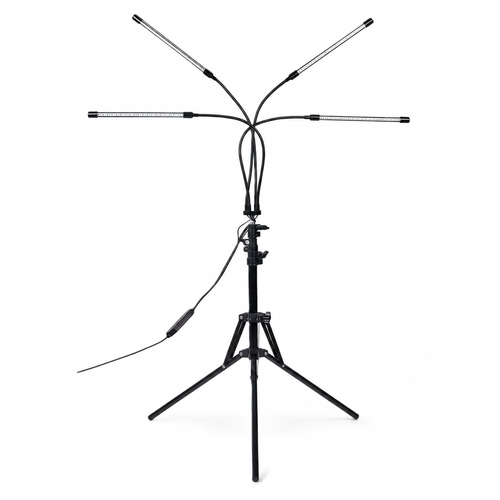 LEDlife kweeklamp met statief - 4 lampen, timer en afstandsbediening