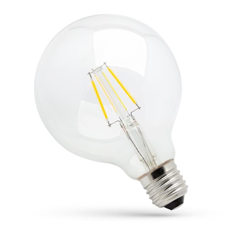 Spectrum 4W LED Globe-lamp - G95, Kooldraad. E27