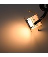 10 stuks grondspots met timer/sensor - 0,5W, rond, RVS, incl. voeding