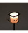 10 stuks grondspots met timer/sensor - 0,5W, rond, RVS, incl. voeding