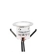 10 stuks grondspots met timer/sensor - 0,5W, rond, RVS, incl. voeding