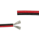 10m 1,2mm² kabel rood/zwart - 2-aderig (16AWG), 12V-24V, voor LED strip
