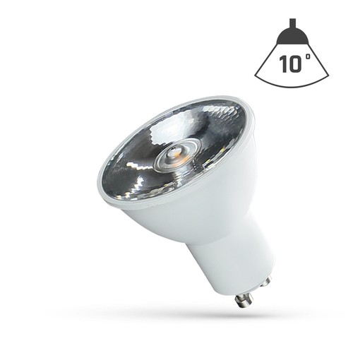 GU10 6W LED spot - 10° extra gefocust