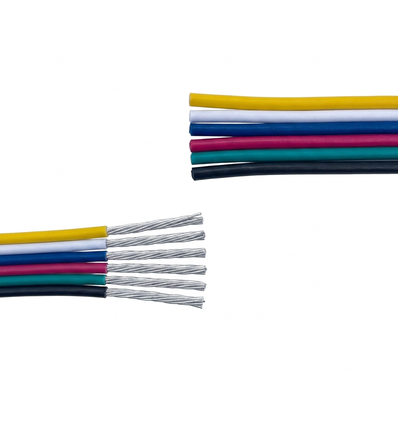 20m 1,2mm² RGBCCT kabel - 6-aderig (16AWG), 12V-24V voor LED-strip