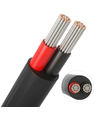 10m Kabel rood/zwart, zwart rond - 2x0,35mm², 12V-24V, voor LED-strip