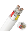 5m CCT kabel, wit rond - 3x0,35mm², 12V-24V, voor LED strip