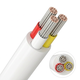 10m CCT kabel, wit rond - 3x0,35mm², 12V-24V voor LED strip