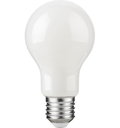 E27 4,9W dimbare LED-lamp - A60, filament, opaal glas, 2700K, 600lm