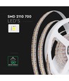 V-Tac 5m 22W/m LED-strip - 24V, IP20, 4000K, 700 LED's per meter