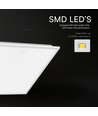 V-Tac 60x60 LED-paneel, 40W - 4000K, Backlit, witte rand