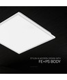 V-Tac 60x60 LED-paneel, 40W - 4000K, Backlit, witte rand