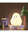 MOCHI Peer nachtlampje van zachte siliconen - oplaadbaar, kleurwissel + warm wit