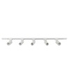 1-Fase BASIC spanningsrailset - 2m, Wit, 5 spots, GU10, excentief lichtbron