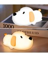 MOCHI Puppy nachtlampje van zachte siliconen - oplaadbaar, warm/neutraal wit