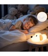 MOCHI Puppy nachtlampje van zachte siliconen - oplaadbaar, warm/neutraal wit