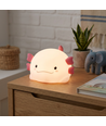 MOCHI Axolotl nachtlampje van zachte siliconen - oplaadbaar, kleurwissel + warm wit