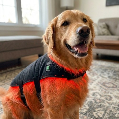 Lichttherapie deken voor honden - Infrarood, incl. powerbank, Groot model 80 x 40 cm
