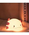 MOCHI Axolotl nachtlampje van zachte siliconen - oplaadbaar, kleurwissel + warm wit