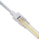 Waterdichte startconnector voor LED strip - 8mm, enkelkleurig, IP68, 5V-24V, voor SMD en COB