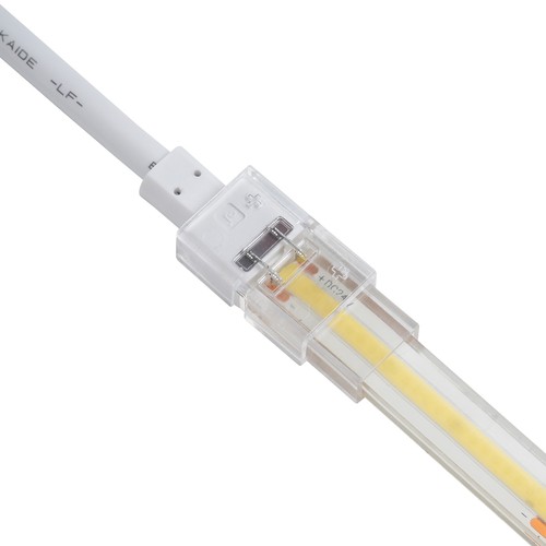 Waterdichte startconnector voor LED strip - 8mm, enkelkleurig, IP68, 5V-24V, voor SMD en COB