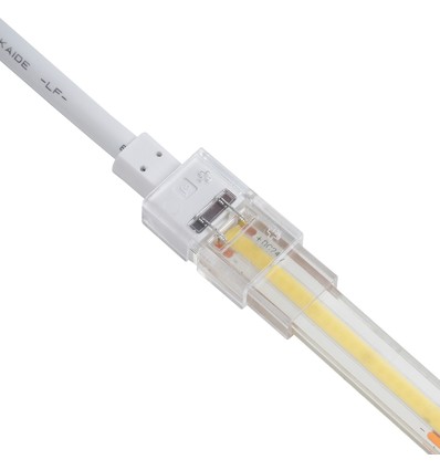 Waterdichte startconnector voor LED strip - 8mm, enkelkleurig, IP68, 5V-24V, voor SMD en COB