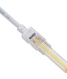 Waterdichte startconnector voor LED strip - 8mm, enkelkleurig, IP68, 5V-24V, voor SMD en COB