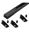 1-Fase PENDEL railsysteem - 2m, zwart, 3 lamphouders