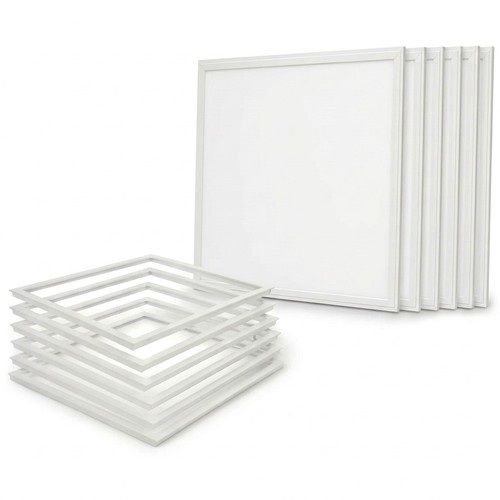 6x 60x60 Troldtekt paneel + frame met veren - Complete set, 36W