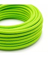 5m Stofkabel 2x0,75 mm², textiel - 230V, Lichtgroen